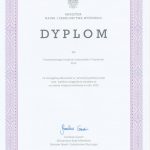 2016 Dyplom MNISZW Za szczególną aktywność w promocji polskiej nauki