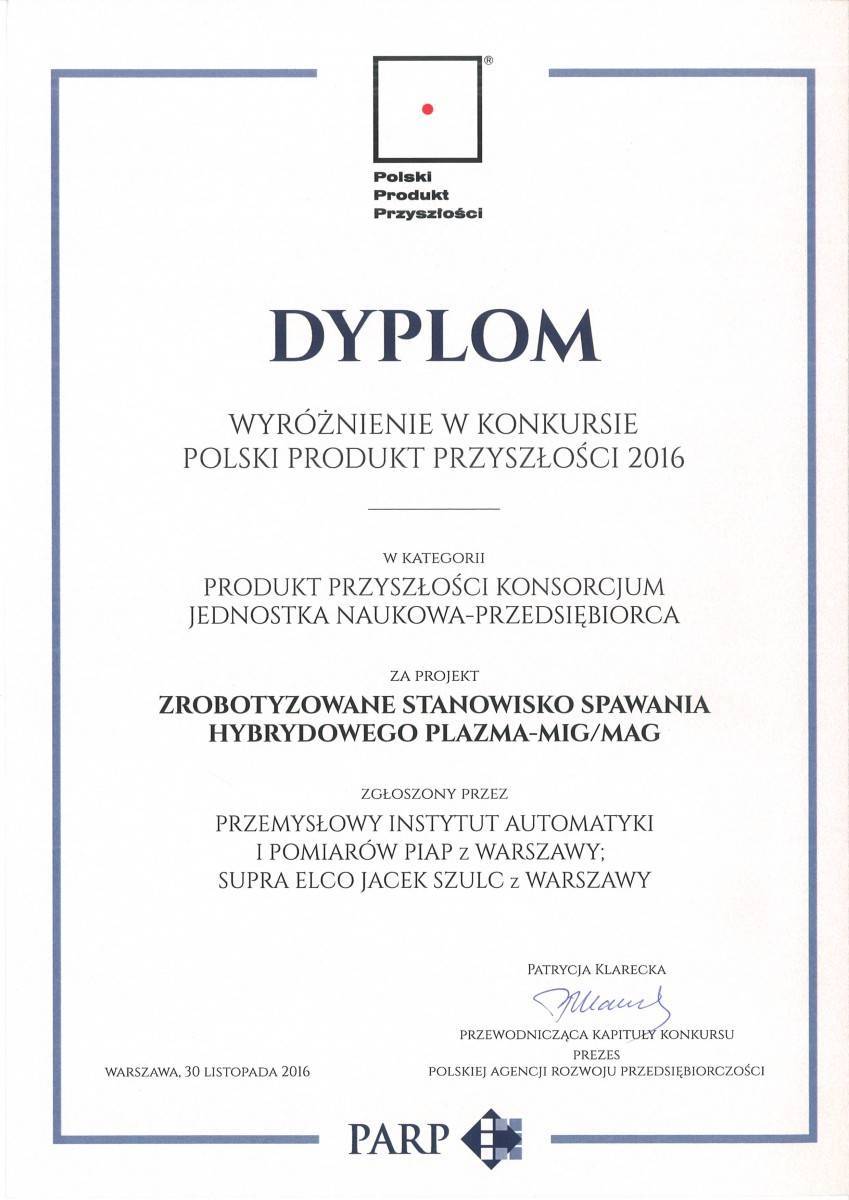 2016 Polski Produkt Przyszłości 2016 RobWeld