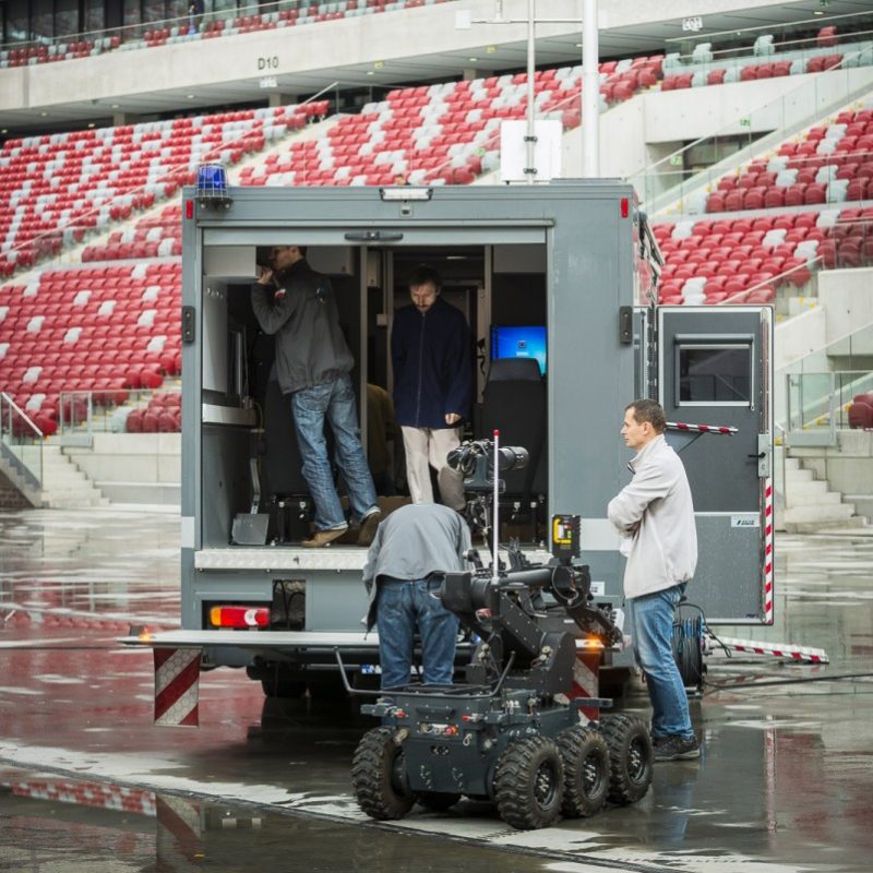 System Proteus pokaz na Stadionie Narodowym w Warszawie (fot. PIAP)