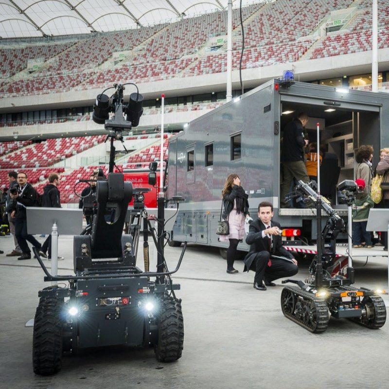 System Proteus pokaz na Stadionie Narodowym w Warszawie (fot. PIAP)